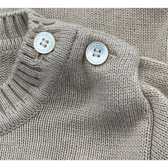 E. Land Long Sleeve Tan Shoulder Button Pullover Hunting Dog Sweater 12-18 mos - Picture 4 of 7